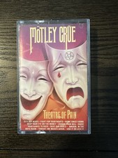 MOTLEY CRUE Theatre Of Pain 1985 CASSETTE TAPE VINCE NEIL GLAM/HAIR METAL