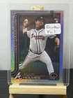 Front of 2025 Topps Series 2 - Grant Holmes #414 Rainbow Foilboard (RC)