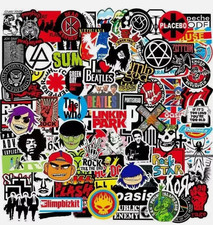 US 100PCS Rock Band Stickers Lot Punk Music Heavy Metal Bands Sticker Decal