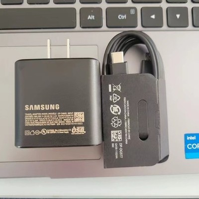 Original Samsung 45W Super Fast Charger Adapter USB-C Cable Galaxy S25 S24 Ultra