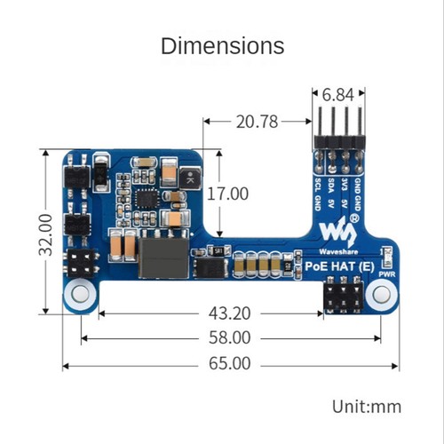 Pi Hat Pcb Board for 3B+/4B for IEEE 802.3Af 1PCS R7Y95062 - Afbeelding 5 van 7