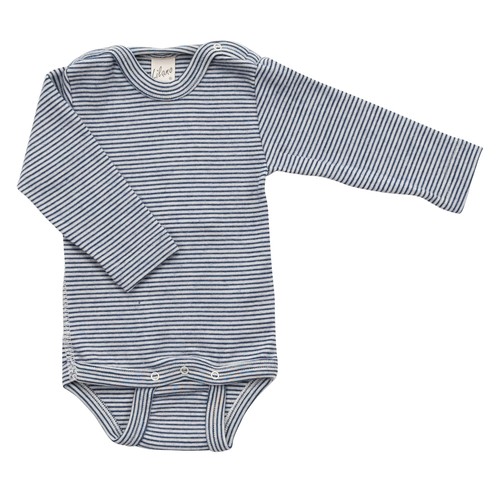 Body de bebé Lilano manga larga lana merino/seda kbT, grueso 210 g/m² - Imagen 10 de 12
