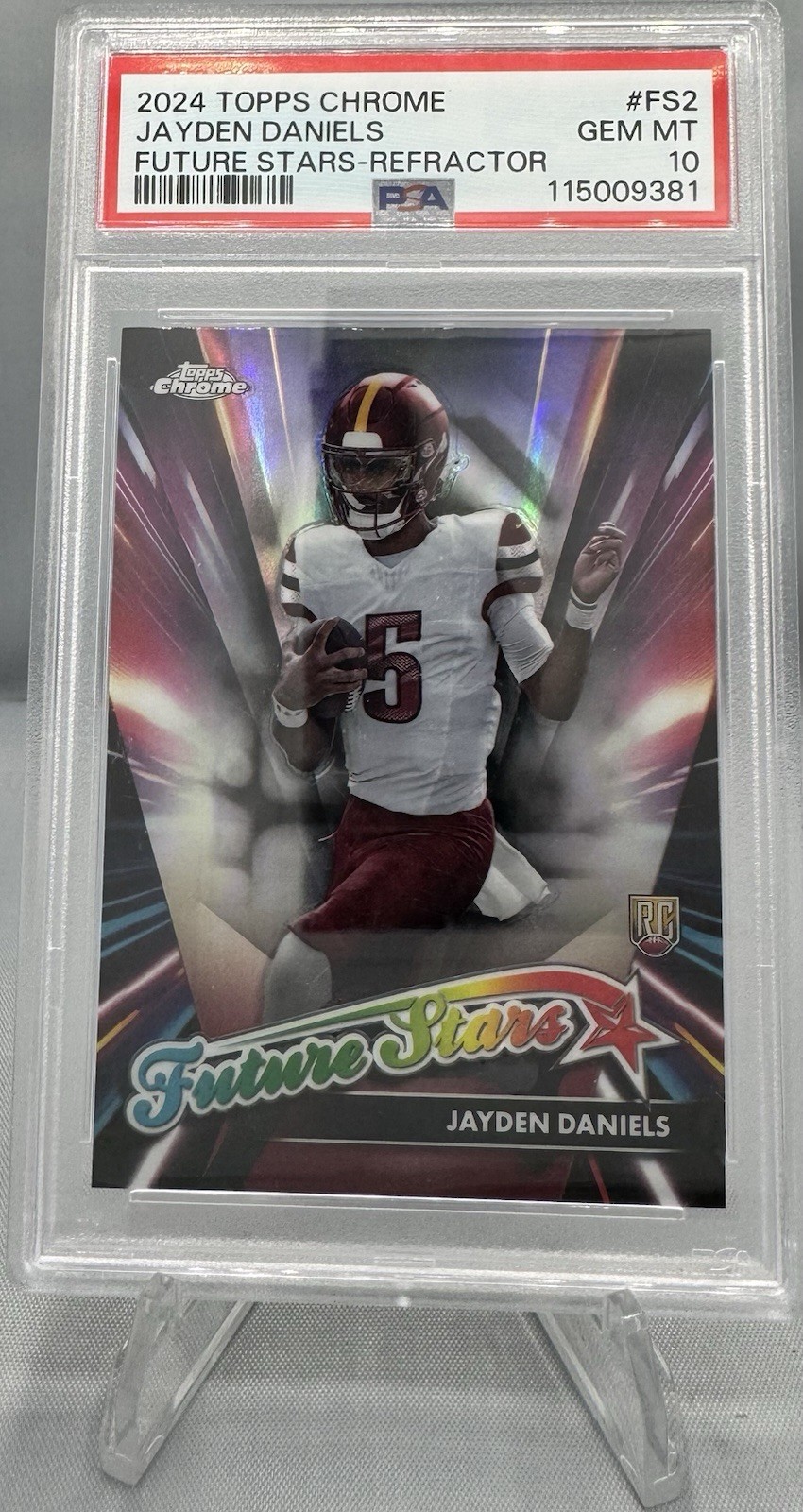 Jayden Daniels Topps Chrome Future Stars #FS2 Refractor