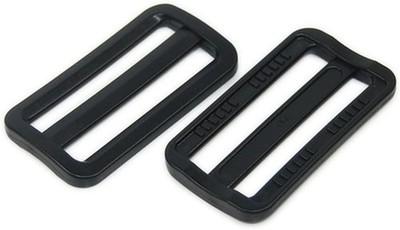 CooBigo 12 Pack Plastic Buckles for Straps 2 Inch Tri-Glide Slide, Plastic Slide