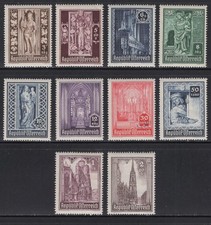 WC1_35443 AUSTRIA. 1946 ST. STEPHEN S CATHEDRAL set. Sc.B189-B198. MNH