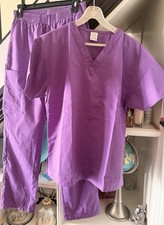Dickies Women's Purple Scrub Set NWOT Top Pants Medical Uniform XS / S