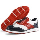 Men Golf Shoes Spikeless Anti Slip Sole Leather Outdoor Lawn Training Sneakers