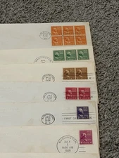 Lot Of 32 1st day of issue stamp 1938 complete set 1/2 cent through five dollar