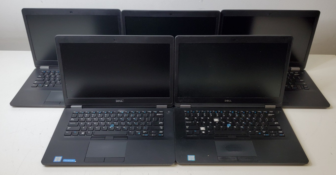Lot of 5 Dell Latitude E7470 Intel Core i5-6300U 2.40GHz 8GB RAM NO SSD/Battery*