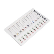 Checkliste für  Aufgaben  Plastik Tafel, Abnehmbare und Wiederverwendb4057