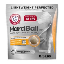 Hardball Clumping Cat Litter,Lightweight Platinum,Multi-Cat,Garden Bloom,8.5 lb