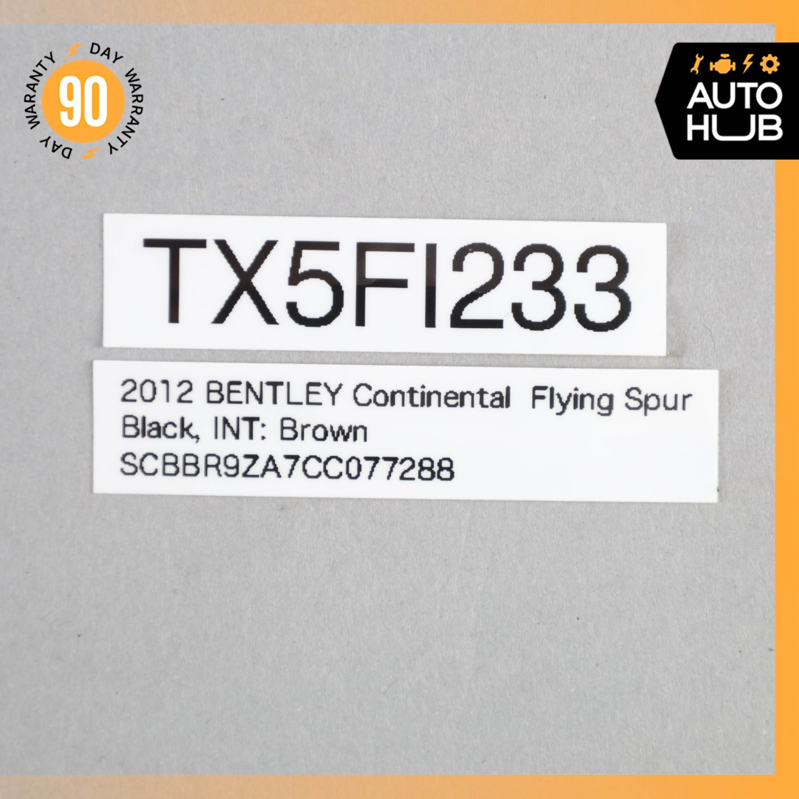 Bentley Continental Flying Spur Right Headlight Outer Chrome Ring Trim OEM