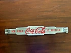 Vintage Coca-Cola Aluminum Door Push 29"Ice Cold Soda Sign 40s 50s