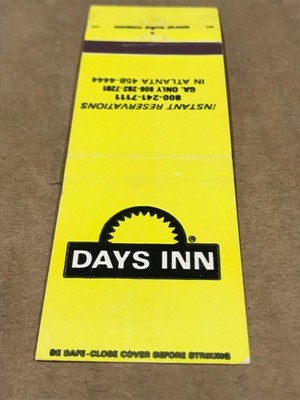 Vintage Days Inn - Matchcover, Matchbook
