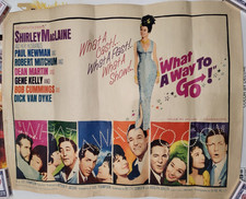 What A Way To Go (1964) Half Sheet Authentic Movie Poster 22x28 Shirley MacLaine