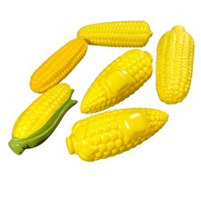 Vintage Fisher Price Little Tikes Play Food - Corn Cob With Butter Lot Of 6