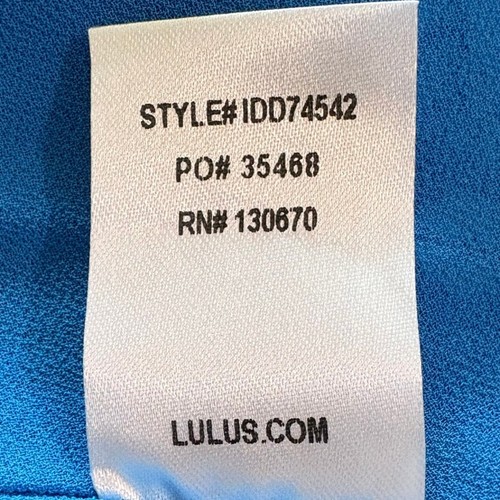 Lulus NWT Ximena Blue Floral Print Ruffled Short Sleeve Mini Dress Size XS - Picture 9 of 9