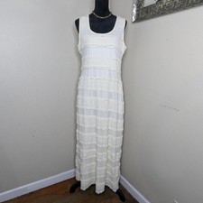 Cream/white tiered ruffle maxi dress  Large