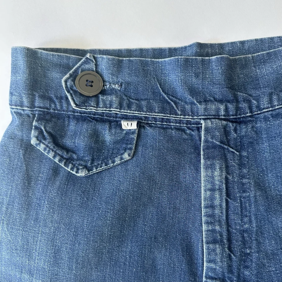 Jeans vintage años 70 cintura alta pierna ancha 26x28 Foto 3 de 4