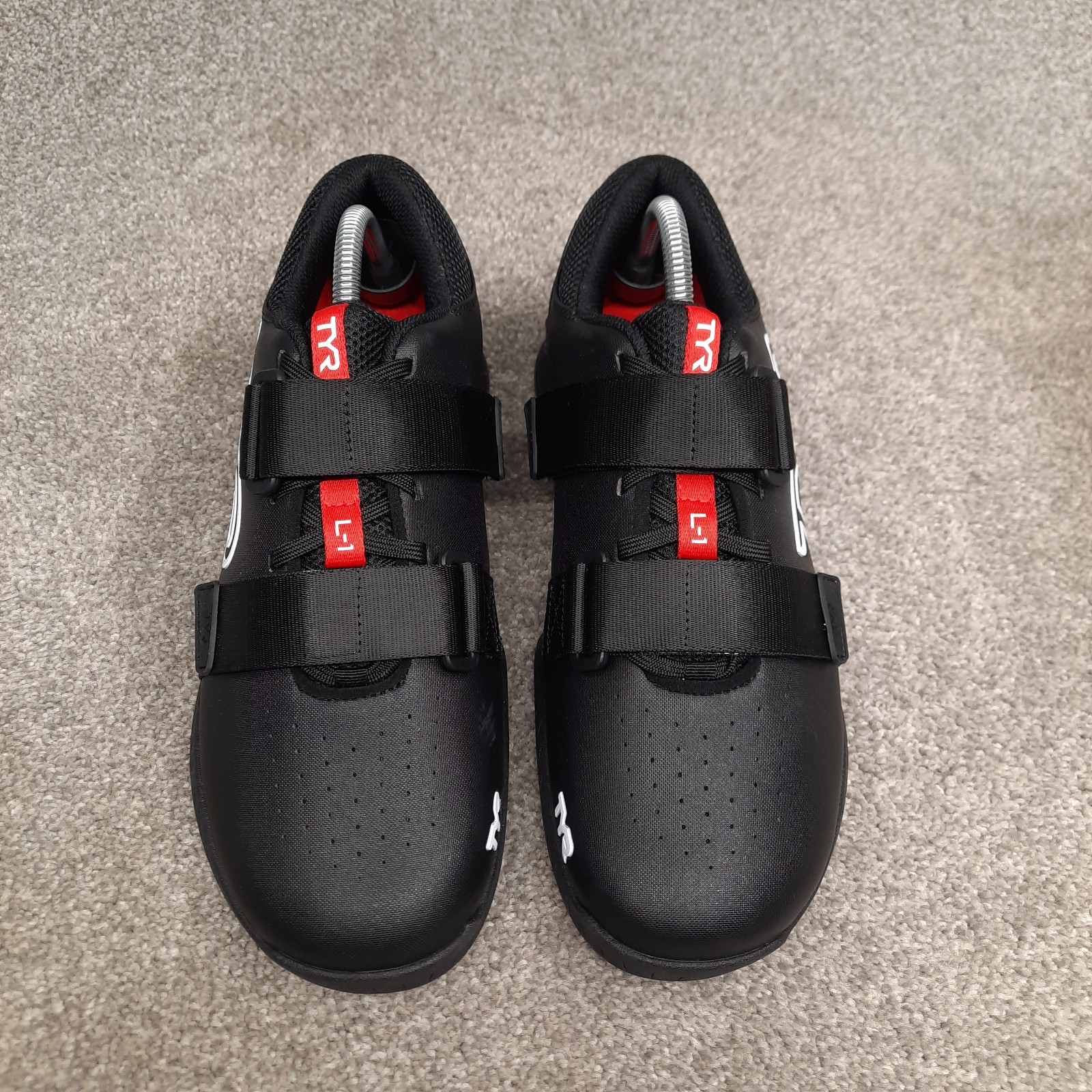 SAOLA TYR L 1 Lifter Scarpe Sneaker Uomo Taglia 10 Nero Bianco Rosso Sollevamento Pesi Palestra