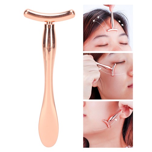 Augencreme-Applikator Roségold T-förmiger Löffel Doppelkopf Fördert Die - Bild 14 von 23