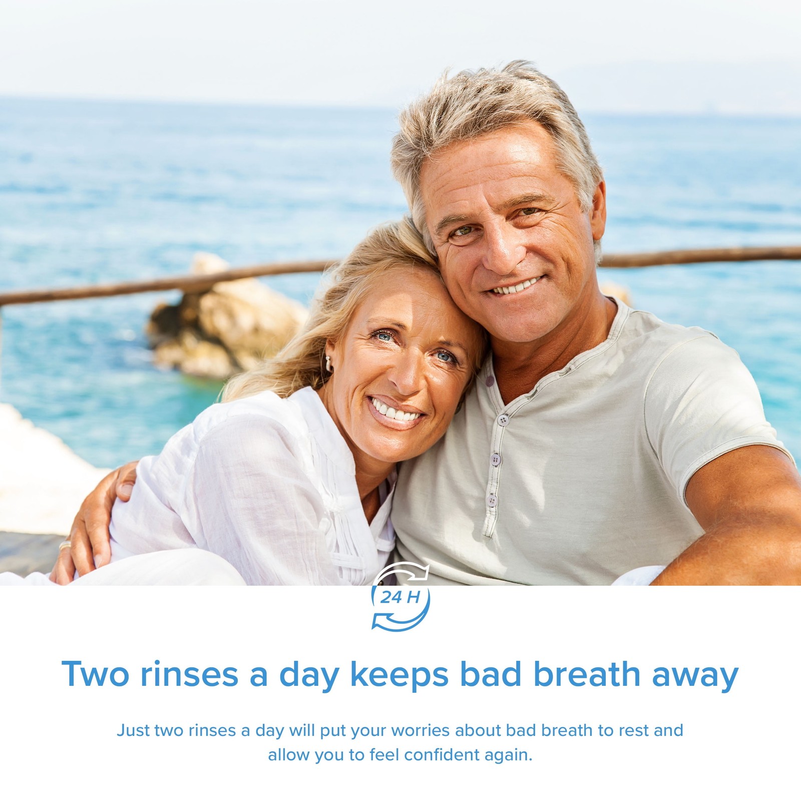 Clinical Activated Breath Rinse 16 oz, Mint, Adult