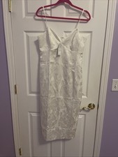 NWT WHBM Floral Jacquard Midi Dress Size 8