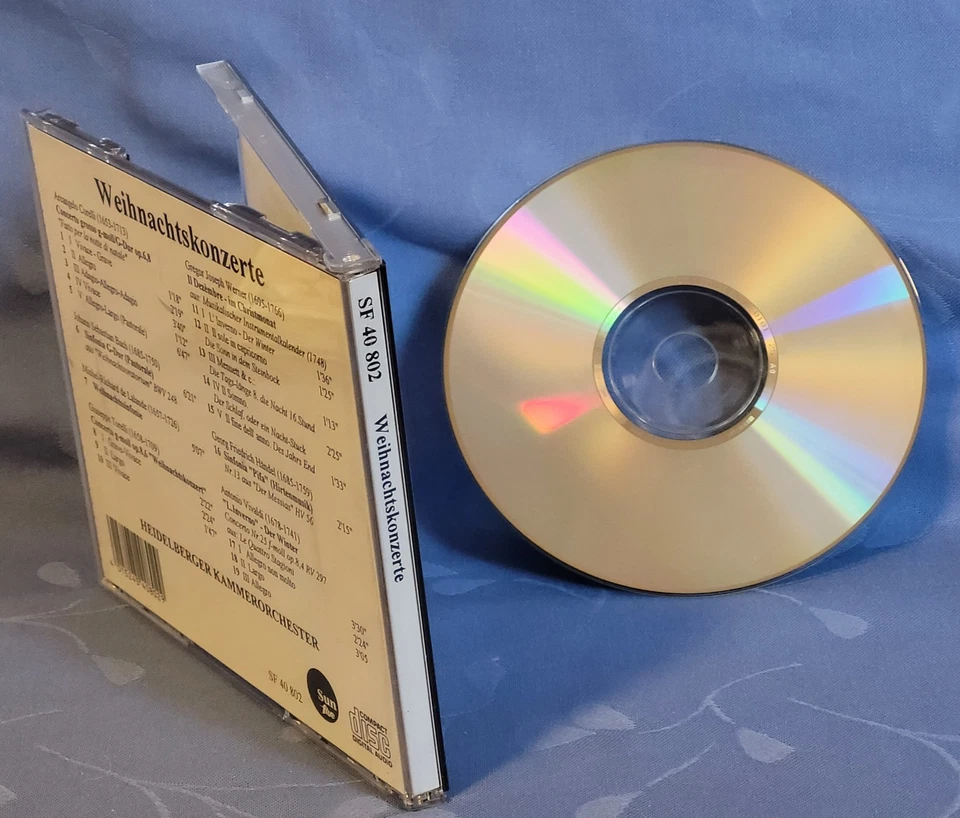 CD "Weihnachtskonzerte" - Heidelberger Kammerorchester,Corelli/Bach/Delaland.... - Bild 4 von 4