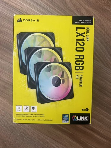 CORSAIR LX RGB Series, iCUE LINK LX120 RGB, 120mm Fan, Triple Pack