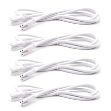 4FT 1.2 Meter T5 T8 LED Tube Light Fixture -Linkable Cords, Double End 4FT 4Pcs