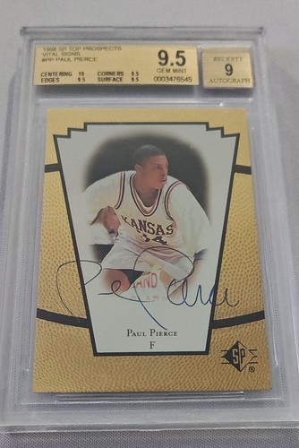 Paul Pierce #PP — 1998 SP Top Prospects Vital Signs basketball card