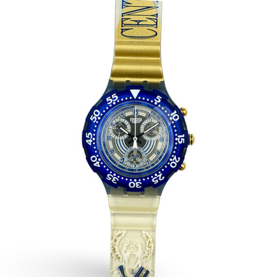 Swatch Aqua Chrono - NIKIPHOROS Olympia Special SBZ-102 1995 Neu/NOS/Mint tested
