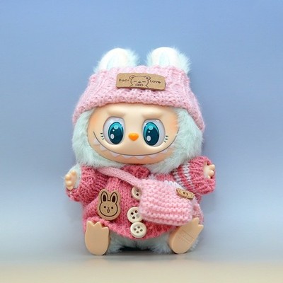 Labubu Kleidung Outfit Set für 17cm Labubu Figur Puppenkleidung 3er Overall