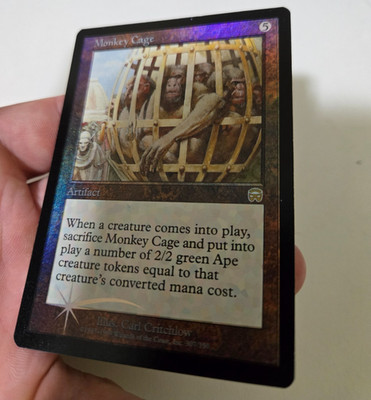 1 MTG LP/NM English MONKEY CAGE, Mercadian Masques, Foil