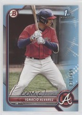 2022 Bowman Draft Sky Blue 70/499 Nacho Alvarez Jr Ignacio Alvarez #BD-125 14ij