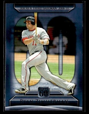 2011 Topps #T60-29 Ryan Zimmerman Topps 60 Card Washington Nationals