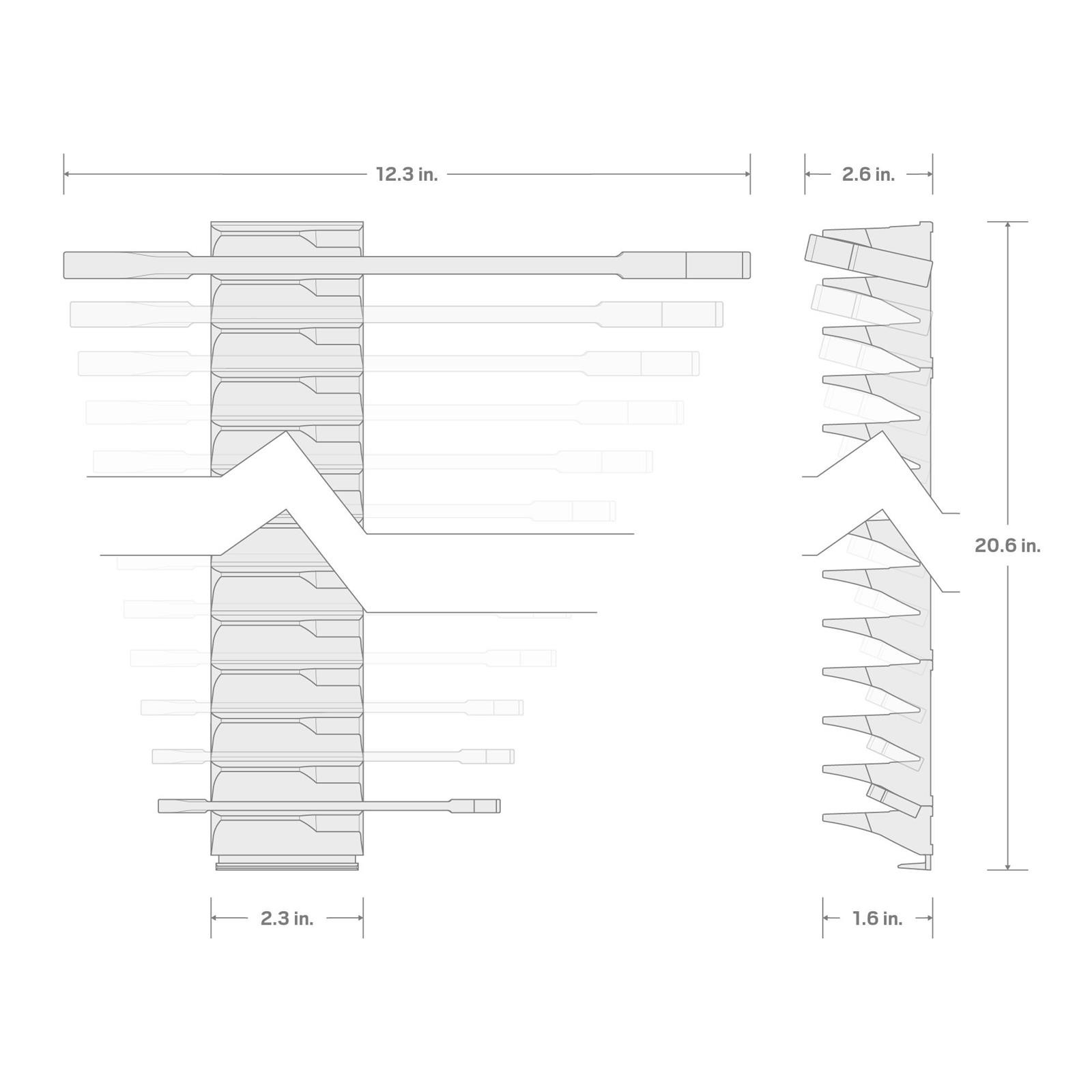 Tekton WAE92503 Angle Head Open End Wrench Set, 27-Piece
