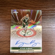 Topps 2025-26 Chrome Autograph Red Refractor Kyle Kuzma #TAU-KK /25  Bucks NBA