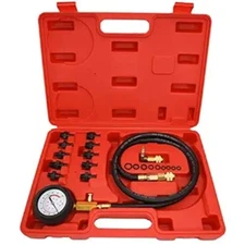 Pressure Tester Kit, 0-140 PSI Engine Oil Pressure Tester Gauge Tool Kit for Car