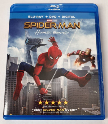Spider-Man Homecoming (Blu-ray DVD Digital Copy, 2017, 2-Disc Set w Slipcover)