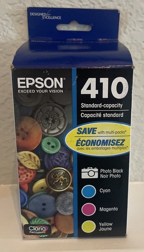 EPSON - 410 Photo standard encre noire, cyan, magenta et jaune - 4 chariots. Combo
