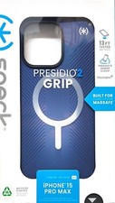 Speck -Presidio2 Grip Case with MagSafe for Apple iPhone 15 Pro Max-Coastal Blue