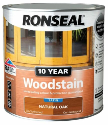 Ronseal 10 Jahre Holzlasur seidenmatt alle Farben 250ml, 750ml und 2,5ltr - Bild 11 von 12