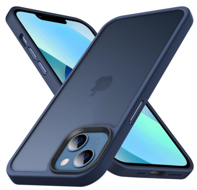 Anqrp Zero Seriesr iPhone 12 Mini Hülle, Minimalistische Transluzent,Matt,Blau