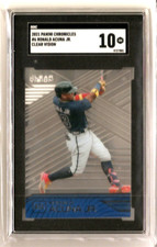Ronald Acuna Jr 2021 Panini Chronicles Clear Vision #6 SGC 10 Gem Mint Atlanta