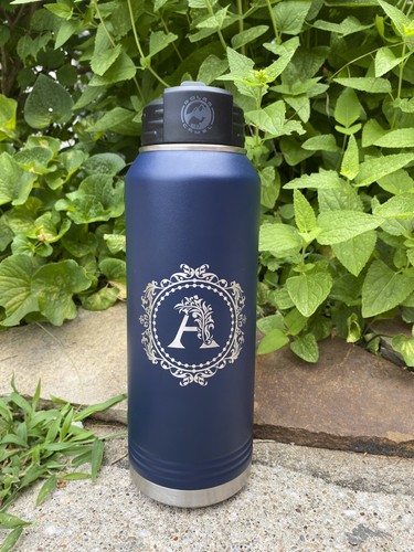 Custom Order. Personalized Sport Water Bottle Large Laser Engraved Stainless - Picture 9 of 19