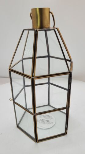 Lanterne en verre/bougie/planteur de terrarium 9 pouces de haut - Photo 1/9