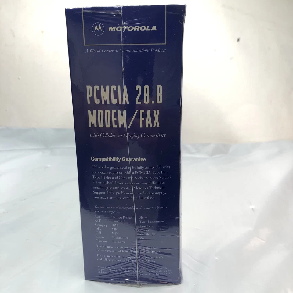 Motorola PCMCIA 28.8 Modem / Fax with Cellular and Paging Connectivity Sealed - Image 2 of 4