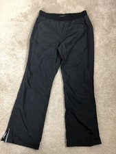 Elie Tahari Size S Tracksuit Pants Sweatpants Casual Sports Black Net Lined