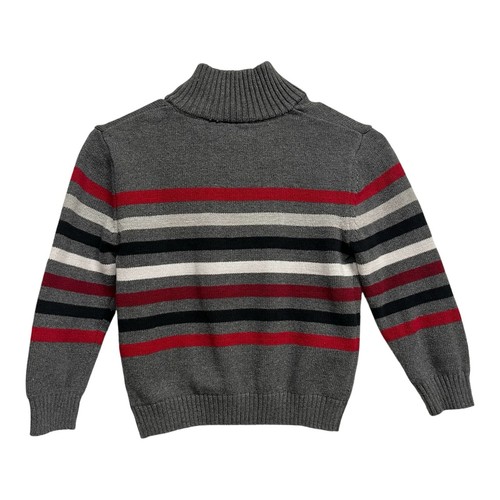 Boys Nautical 1/4 Zip Pullover Sweater Size 7 - Picture 5 of 9